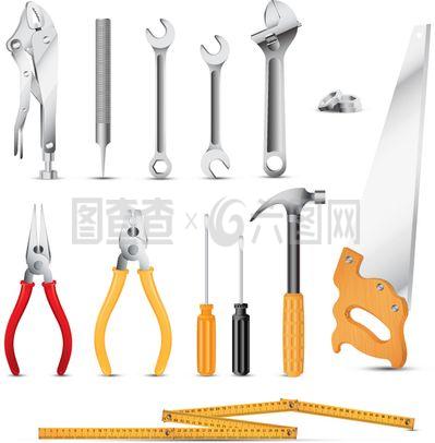 五金工具矢量素材 現(xiàn)代設(shè)計與工程必備資源